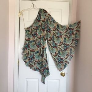 asymmetrical one shoulder tunic